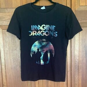 Hot Topic Black Imagine Dragons Graphic Tee - M